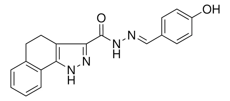 Sigma-Aldrich N'-(4-HYDROXYBENZYLIDENE)-4,5-DIHYDRO-1H-BENZO(G)INDAZOLE-3-CARBOHYDRAZIDE,AldrichCPR