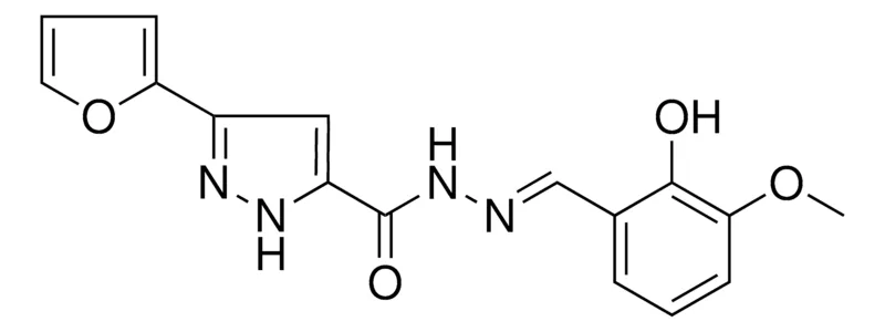 Sigma-Aldrich 5-FURAN-2-YL-2H-PYRAZOLE-3-CARBOXYLIC ACID (2-HO-3-MEO-BENZYLIDENE)-HYDRAZIDE,AldrichCPR