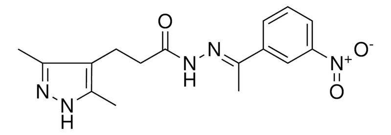 Sigma-Aldrich 3-(3,5-DI-ME-1H-PYRAZOL-4-YL)PROPIONIC ACID (1-(3-NITRO-PH)-ETHYLIDENE)HYDRAZIDE,AldrichCPR