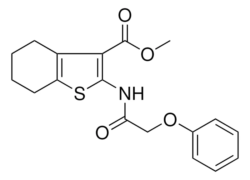 Sigma-Aldrich 2-(2-PHENOXY-ACETYLAMINO)4,5,6,7-4H-BENZO(B)THIOPHENE-3-CARBOXYLIC ACID ME ESTER,AldrichCPR