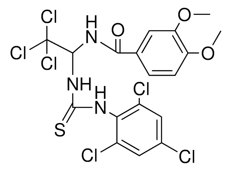 Sigma-Aldrich 3,4-DI-MEO-N-(2,2,2-TRI-CL-1-(3-(2,4,6-TRICHLORO-PH)-THIOUREIDO)-ET)-BENZAMIDE,AldrichCPR