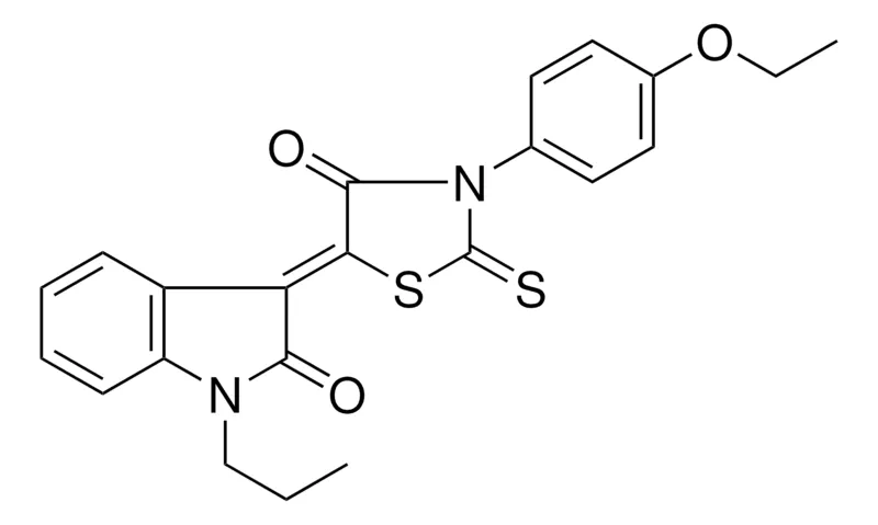 Sigma-Aldrich 3-(3-(4-ETHOXY-PH)-4-OXO-2-THIOXO-THIAZOLIDIN-5-YLIDENE)-1-PR-1,3-2H-INDOL-2-ONE,AldrichCPR