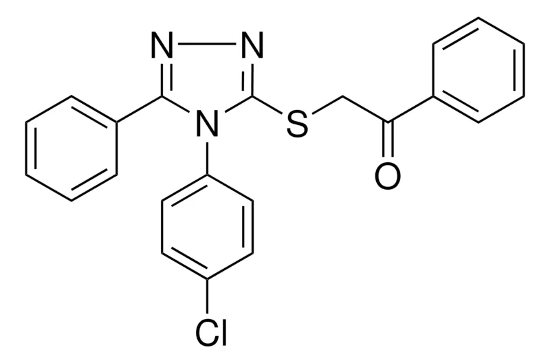 Sigma-Aldrich 2-((4-(4-CHLOROPHENYL)-5-PHENYL-4H-1,2,4-TRIAZOL-3-YL)THIO)-1-PHENYLETHANONE，AldrichCPR