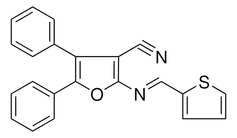 Sigma-Aldrich 4,5-DIPHENYL-2-((THIOPHEN-2-YLMETHYLENE)-AMINO)-FURAN-3-CARBONITRILE,AldrichCPR