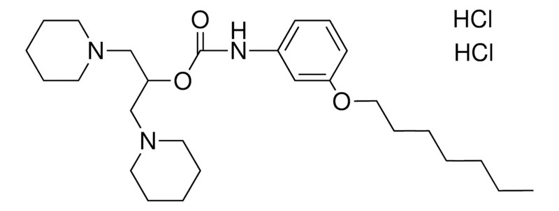 Sigma-Aldrich (3-HEPTYLOXY-PH)-CARBAMIC ACID 2-PIPERIDIN-1-YLMETHYL-ET ESTER, DIHYDROCHLORIDE,AldrichCPR
