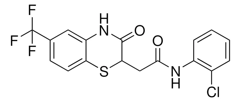 Sigma-Aldrich N-(2-CL-PH)-2-(3-OXO-6-TRI-F-ME-3,4-DIHYDRO-2H-BENZO(1,4)THIAZIN-2-YL)-ACETAMIDE,AldrichCPR