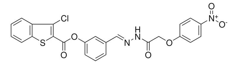 Sigma-Aldrich 3-(2-((4-NITROPHENOXY)AC)CARBOHYDRAZONOYL)PH 3-CL-1-BENZOTHIOPHENE-2-CARBOXYLATE，AldrichCPR