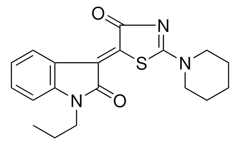 Sigma-Aldrich (3Z)-3-(4-OXO-2-(1-PIPERIDINYL)-1,3-THIAZOL-5(4H)-YLIDENE)-1-PROPYL-1,3-DIHYDRO-2H-INDOL-2-ONE,AldrichCPR