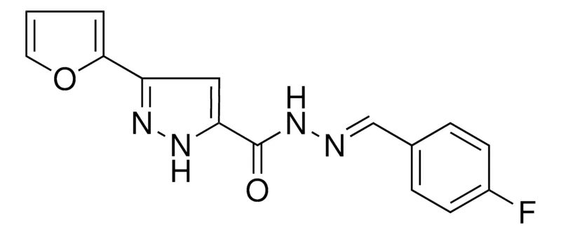 Sigma-Aldrich 5-FURAN-2-YL-2H-PYRAZOLE-3-CARBOXYLIC ACID (4-FLUORO-BENZYLIDENE)-HYDRAZIDE,AldrichCPR