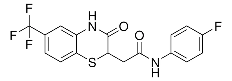 Sigma-Aldrich N-(4-F-PH)-2-(3-OXO-6-TRI-F-ME-3,4-DIHYDRO-2H-BENZO(1,4)THIAZIN-2-YL)-ACETAMIDE,AldrichCPR