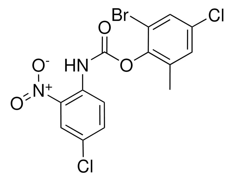 Sigma-Aldrich 2-BROMO-4-CHLORO-6-METHYLPHENYL N-(4-CHLORO-2-NITROPHENYL)CARBAMATE,AldrichCPR