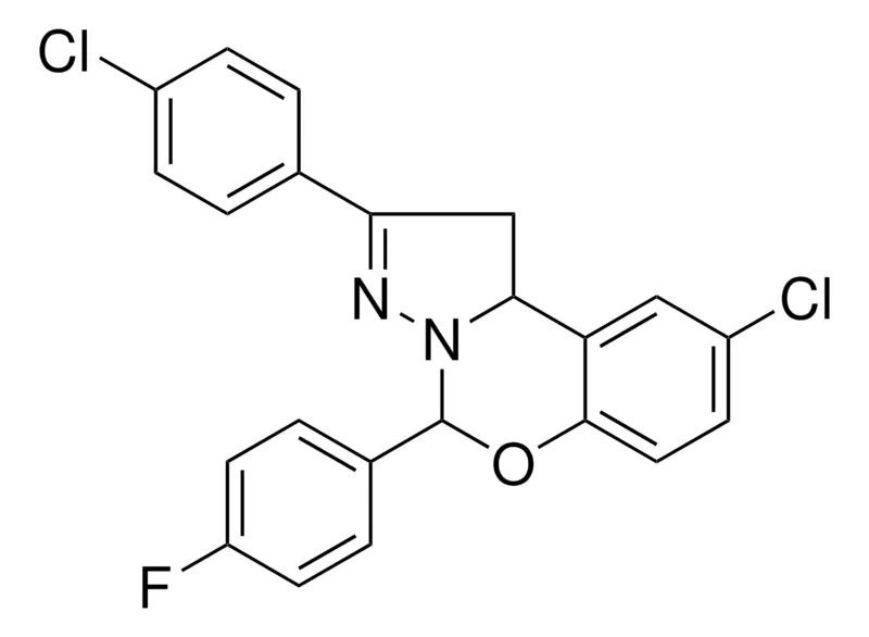 Sigma-Aldrich 8-CL-2-(4-CL-PH)-4-(4-F-PH)-1,9B-2H-5-OXA-3,3A-DIAZA-CYCLOPENTA(A)NAPHTHALENE，AldrichCPR
