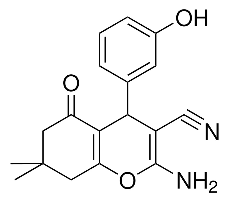 Sigma-Aldrich 2-AMINO-4-(3-HO-PH)7,7-DI-ME-5-OXO-5,6,7,8-TETRAHYDRO-4H-CHROMENE-3-CARBONITRILE,AldrichCPR