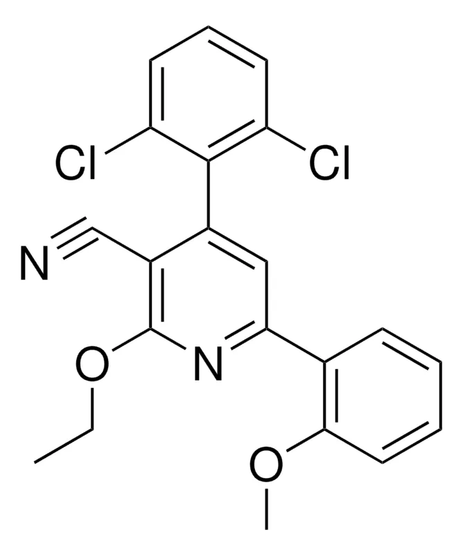Sigma-Aldrich 4-(2,6-DICHLOROPHENYL)-2-ETHOXY-6-(2-METHOXYPHENYL)NICOTINONITRILE,AldrichCPR