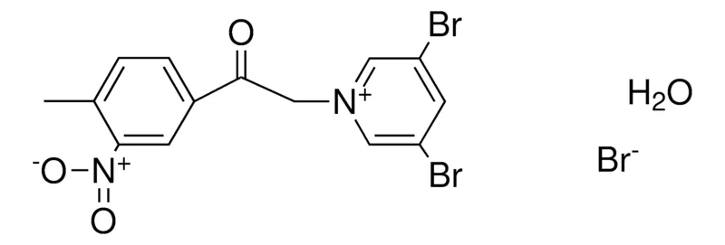 Sigma-Aldrich 3,5-DIBROMO-1-(2-(4-ME-3-NITRO-PHENYL)-2-OXO-ETHYL)-PYRIDINIUM, BROMIDE HYDRATE,AldrichCPR