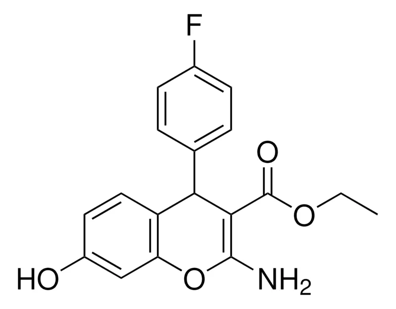 Sigma-Aldrich 2-AMINO-4-(4-FLUORO-PHENYL)-7-HYDROXY-4H-CHROMENE-3-CARBOXYLIC ACID ETHYL ESTER，AldrichCPR