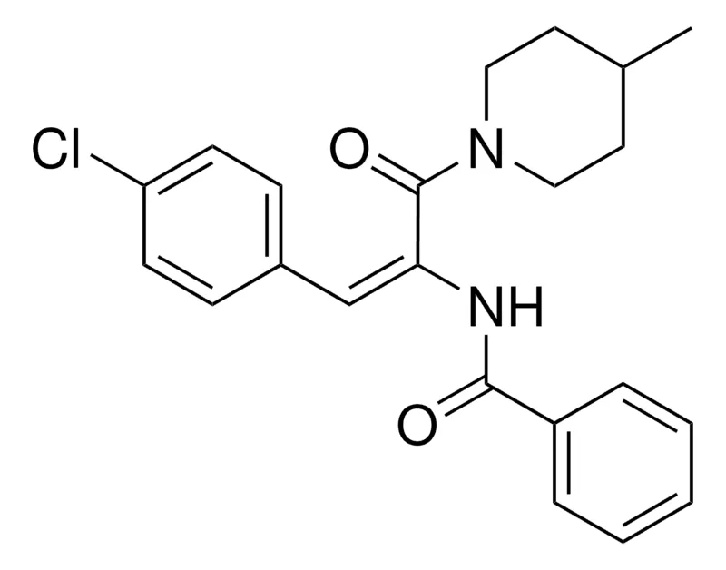 Sigma-Aldrich N-(2-(4-CHLORO-PHENYL)-1-(4-METHYL-PIPERIDINE-1-CARBONYL)-VINYL)-BENZAMIDE,AldrichCPR