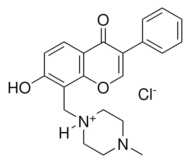 Sigma-Aldrich 1-((7-HO-4-OXO-3-PHENYL-4H-CHROMEN-8-YL)METHYL)-4-METHYLPIPERAZIN-1-IUM CHLORIDE,AldrichCPR