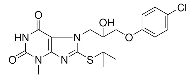Sigma-Aldrich 7-(3-(4-CL-PHENOXY)-2-HO-PR)-8-ISOPROPYLSULFANYL-3-ME-3,7-2H-PURINE-2,6-DIONE,AldrichCPR