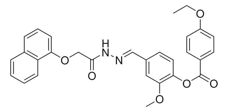 Sigma-Aldrich 2-METHOXY-4-(2-((1-NAPHTHYLOXY)ACETYL)CARBOHYDRAZONOYL)PHENYL 4-ETHOXYBENZOATE,AldrichCPR