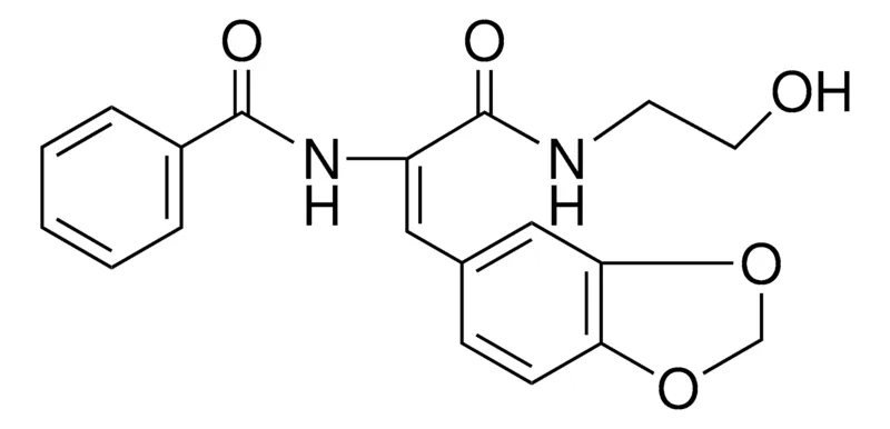 Sigma-Aldrich N-(2-BENZO(1,3)DIOXOL-5-YL-1-(2-HYDROXY-ETHYLCARBAMOYL)-VINYL)-BENZAMIDE,AldrichCPR