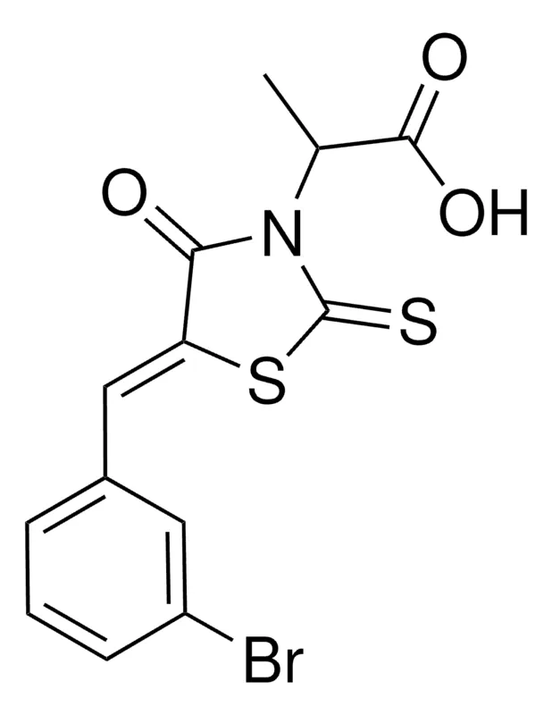 Sigma-Aldrich 2-(5-(3-BROMOBENZYLIDENE)-4-OXO-2-THIOXO-1,3-THIAZOLIDIN-3-YL)PROPANOIC ACID,AldrichCPR