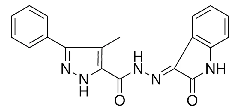 Sigma-Aldrich 4-ME-5-PH-2H-PYRAZOLE-3-CARBOXYLIC ACID (2-OXO-1,2-2H-INDOL-3-YLIDENE)-HYDRAZIDE,AldrichCPR