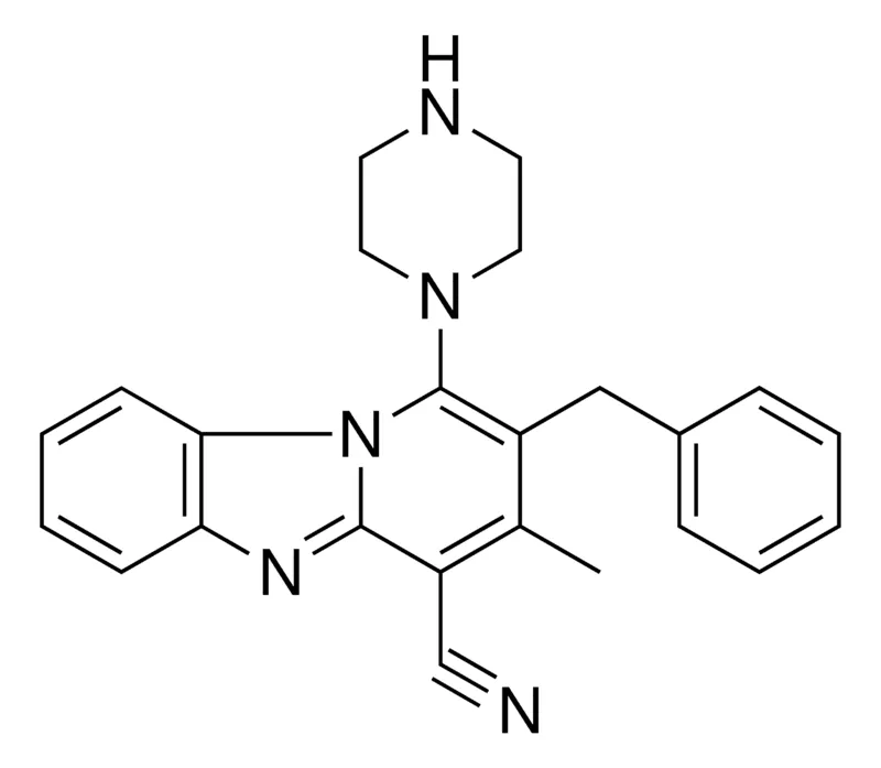 Sigma-Aldrich 2-BENZYL-3-ME-1-PIPERAZIN-1-YL-BENZO(4,5)IMIDAZO(1,2-A)PYRIDINE-4-CARBONITRILE,AldrichCPR