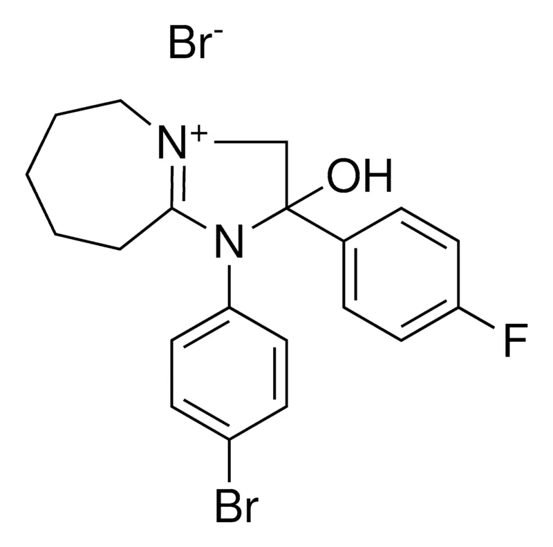 Sigma-Aldrich 1-(4-BROMOPHENYL)-2-(4-FLUOROPHENYL)-2-HYDROXY-1H,2H,3H,5H,6H,7H,8H,9H-IMIDAZO[1,2-A]AZEPIN-4-IUM BROMIDE，AldrichCPR