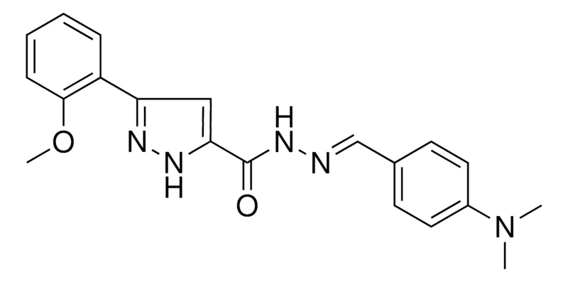 Sigma-Aldrich 5(2-MEO-PH)-2H-PYRAZOLE-3-CARBOXYLIC ACID (4-DIMETHYLAMINO-BENZYLIDENE)HYDRAZIDE,AldrichCPR
