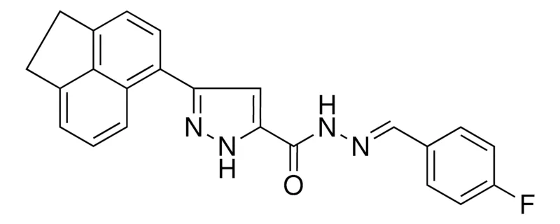 Sigma-Aldrich 5-ACENAPHTHEN-5-YL-2H-PYRAZOLE-3-CARBOXYLIC ACID (4-F-BENZYLIDENE)-HYDRAZIDE,AldrichCPR