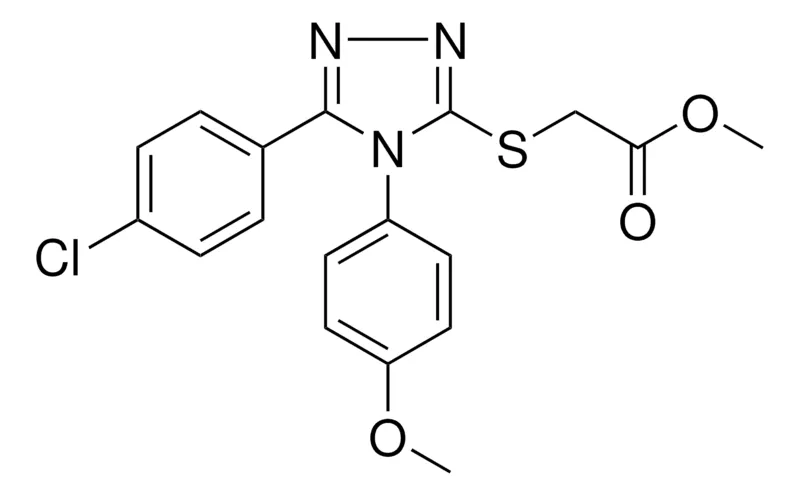 Sigma-Aldrich ME ((5-(4-CHLOROPHENYL)-4-(4-METHOXYPHENYL)-4H-1,2,4-TRIAZOL-3-YL)THIO)ACETATE,AldrichCPR