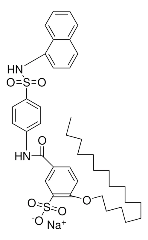 Sigma-Aldrich 2-HEXADECYLOXY-5-(4-(1-NAPHTHYLSULFAMOYL)PH-CARBAMOYL)BENZENESULFONIC ACID, NA,AldrichCPR