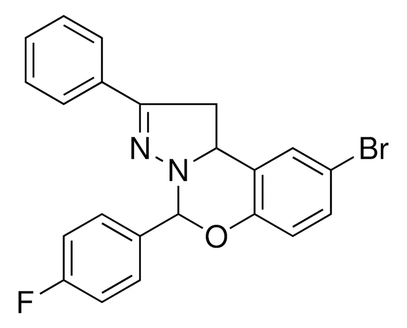 Sigma-Aldrich 8-BR-4-(4-F-PH)-2-PHENYL-1,9B-DIHYDRO-5-OXA-3,3A-DIAZA-CYCLOPENTA(A)NAPHTHALENE,AldrichCPR