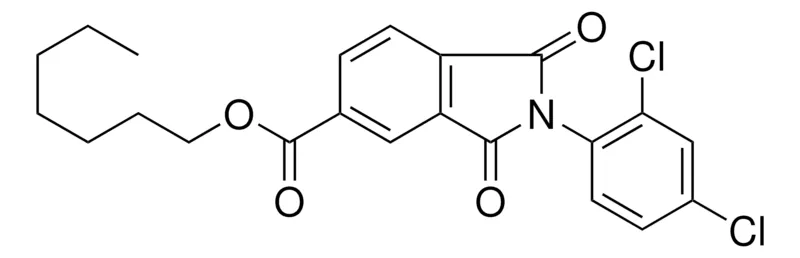 Sigma-Aldrich 2(2,4-DI-CL-PH)1,3-DIOXO-2,3-DIHYDRO-1H-ISOINDOLE-5-CARBOXYLIC ACID HEPTYL ESTER,AldrichCPR