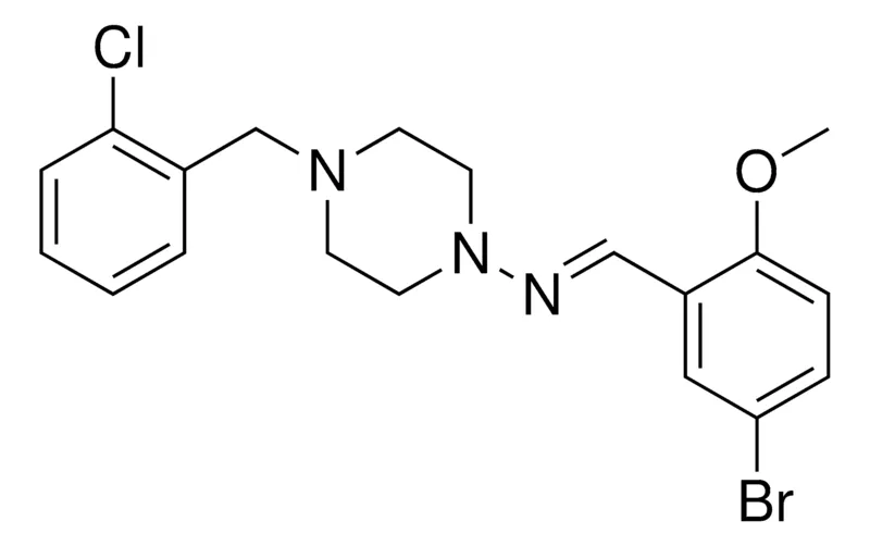 Sigma-Aldrich (5-BROMO-2-METHOXY-BENZYLIDENE)-(4-(2-CHLORO-BENZYL)-PIPERAZIN-1-YL)-AMINE,AldrichCPR