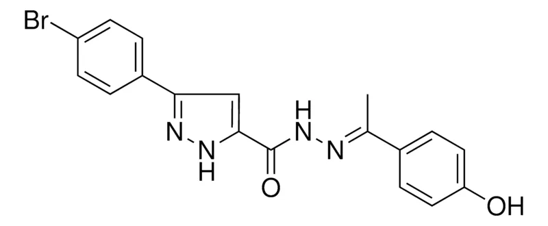 Sigma-Aldrich 5-(4-BR-PH)-2H-PYRAZOLE-3-CARBOXYLIC ACID (1-(4-HO-PHENYL)-ETHYLIDENE)-HYDRAZIDE,AldrichCPR