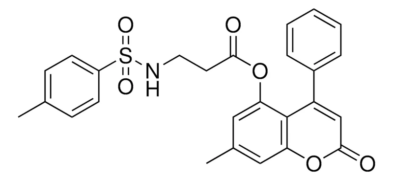 Sigma-Aldrich 3-(TOLUENE-4-SULFONYLAMINO)-PROPIONIC ACID 7-ME-2-OXO-4-PH-2H-CHROMEN-5-YL ESTER,AldrichCPR