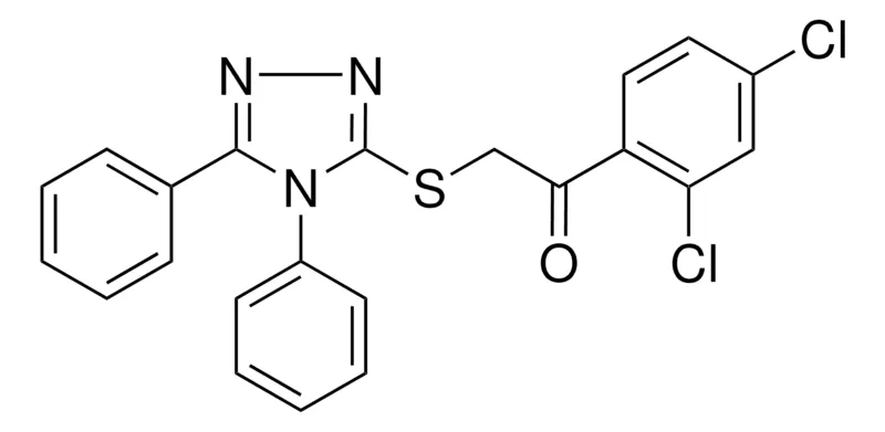 Sigma-Aldrich 1-(2,4-DICHLOROPHENYL)-2-((4,5-DIPHENYL-4H-1,2,4-TRIAZOL-3-YL)THIO)ETHANONE,AldrichCPR