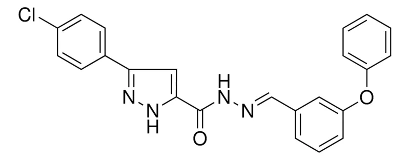 Sigma-Aldrich 5-(4-CL-PHENYL)-2H-PYRAZOLE-3-CARBOXYLIC ACID (3-PHENOXY-BENZYLIDENE)-HYDRAZIDE，AldrichCPR