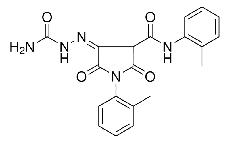 Sigma-Aldrich 4-((AMINOCARBONYL)HYDRAZONO)-N,1-BIS(2-ME-PH)-2,5-DIOXO-3-PYRROLIDINECARBOXAMIDE,AldrichCPR