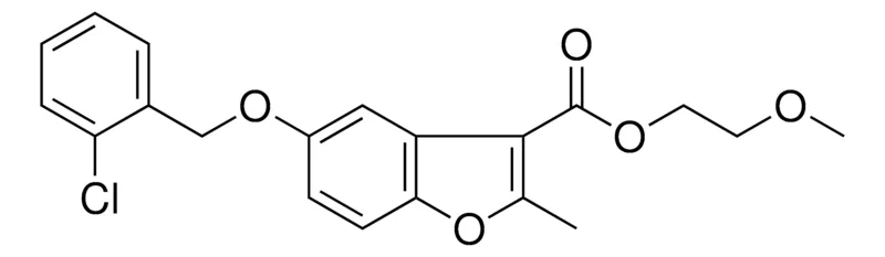 Sigma-Aldrich 5-(2-CL-BENZYLOXY)-2-METHYL-BENZOFURAN-3-CARBOXYLIC ACID 2-METHOXY-ETHYL ESTER,AldrichCPR