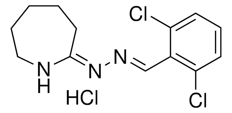 Sigma-Aldrich N-AZEPAN-2-YLIDENE-N'-(2,6-DICHLORO-BENZYLIDENE)-HYDRAZINE, HYDROCHLORIDE,AldrichCPR