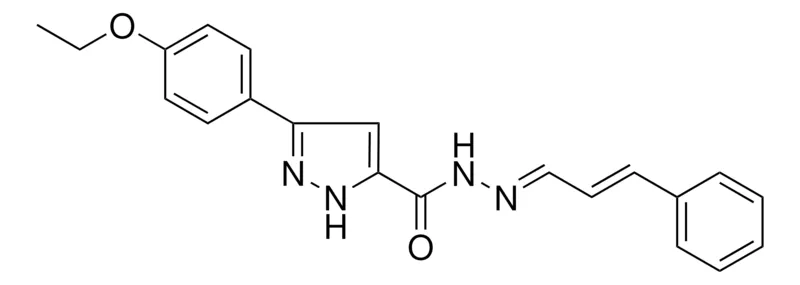 Sigma-Aldrich 5-(4-ETHOXY-PH)-2H-PYRAZOLE-3-CARBOXYLIC ACID (3-PHENYL-ALLYLIDENE)-HYDRAZIDE,AldrichCPR