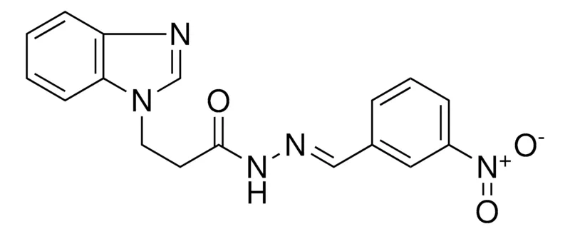 Sigma-Aldrich 3-BENZOIMIDAZOL-1-YL-PROPIONIC ACID (3-NITRO-BENZYLIDENE)-HYDRAZIDE,AldrichCPR