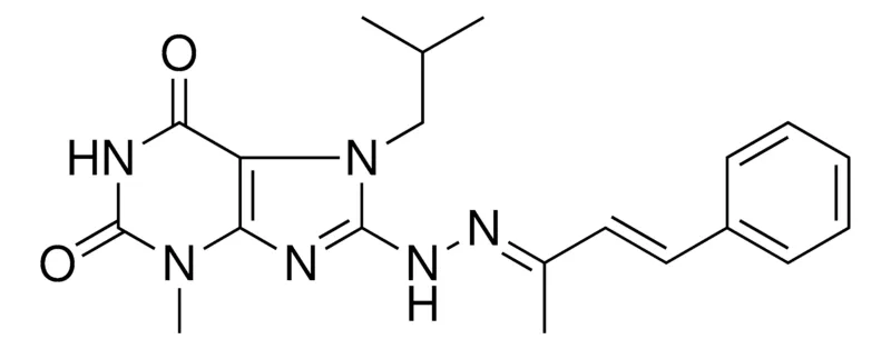 Sigma-Aldrich 7-ISOBUTYL-3-ME-8-(N'-(1-ME-3-PH-ALLYLIDENE)-HYDRAZINO)-3,7-2H-PURINE-2,6-DIONE,AldrichCPR