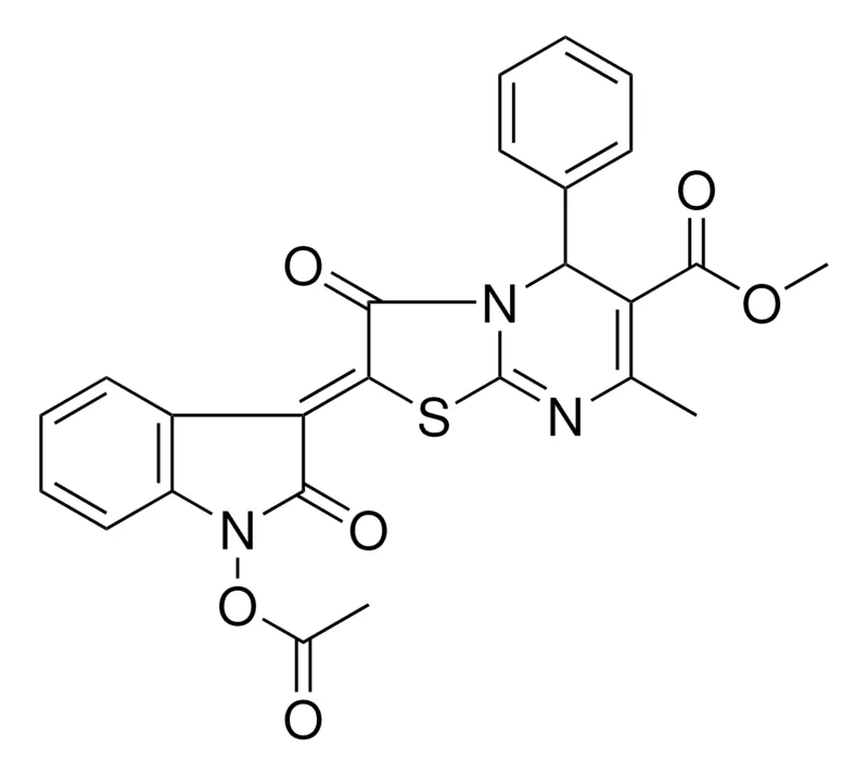 Sigma-Aldrich METHYL (2Z)-2-[1-(ACETYLOXY)-2-OXO-1,2-DIHYDRO-3H-INDOL-3-YLIDENE]-7-METHYL-3-OXO-5-PHENYL-2,3-DIHYDRO-5H-[1,3]THIAZOLO[3,2-A]PYRIMIDINE-6-CARBOXYLATE，AldrichCPR