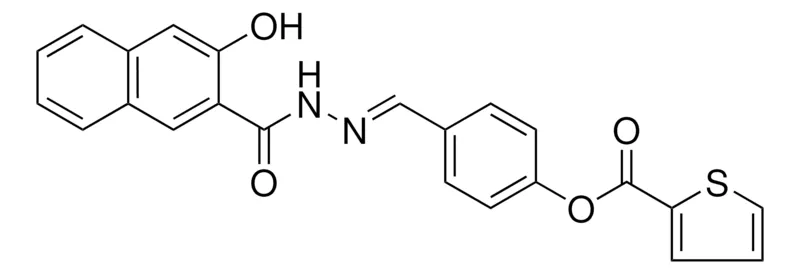 Sigma-Aldrich 4-((2-(3-HYDROXY-2-NAPHTHOYL)HYDRAZONO)METHYL)PHENYL 2-THIOPHENECARBOXYLATE，AldrichCPR