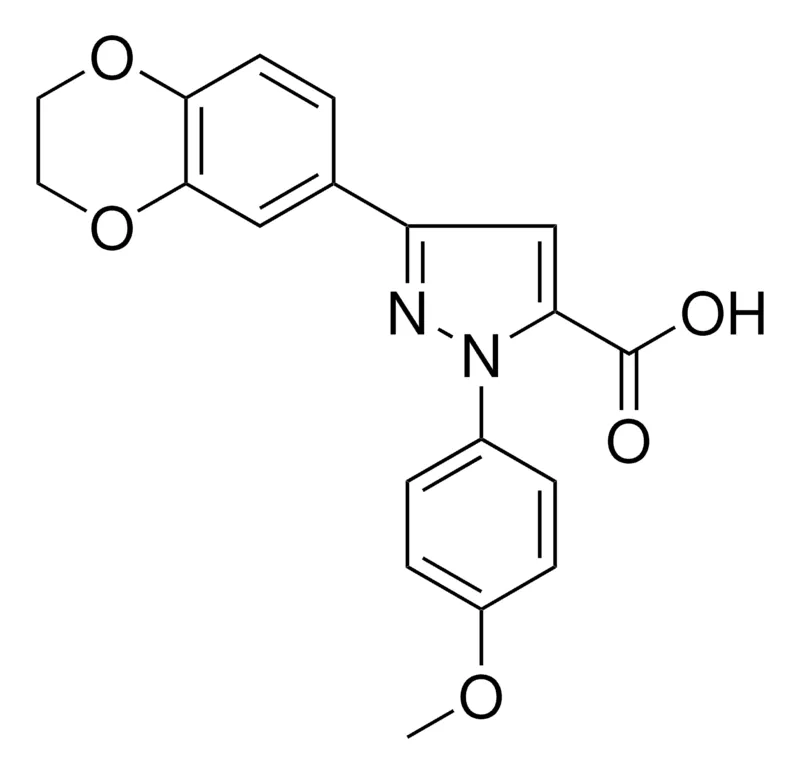 Sigma-Aldrich 3-(2,3-DIHYDRO-1,4-BENZODIOXIN-6-YL)-1-(4-METHOXYPHENYL)-1H-PYRAZOLE-5-CARBOXYLIC ACID,AldrichCPR