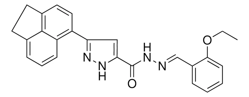 Sigma-Aldrich 5-ACENAPHTHEN-5-YL-2H-PYRAZOLE-3-CARBOXYLIC ACID (2-ETHOXY-BENZYLIDENE)HYDRAZIDE,AldrichCPR